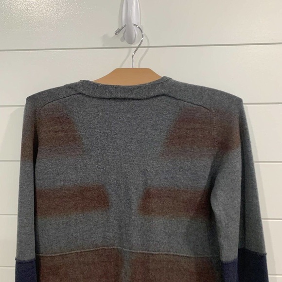 Peter Pilotto | Cardigan Sweater Wool Mixed Print V Neck- size XS Small - Picture 7 of 9